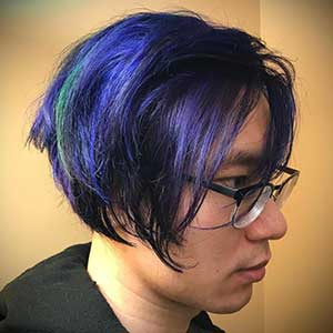 An image of a hairstyle by independant stylist Shiori Shimomura.